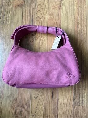 Frye and Co. Pink Faux Suede Satchel Bag